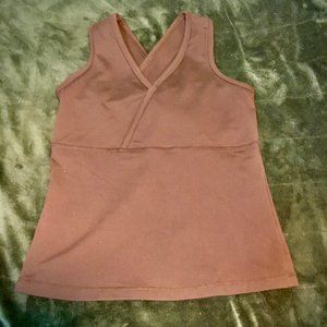 Lands End. Women. Activewear. Tank Top. Brown.